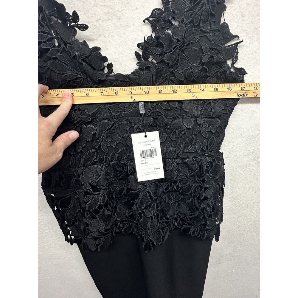Bardot Womens Size 12 Valencia Lace Dress Black Party Cocktail Dress NWT - Picture 8 of 15